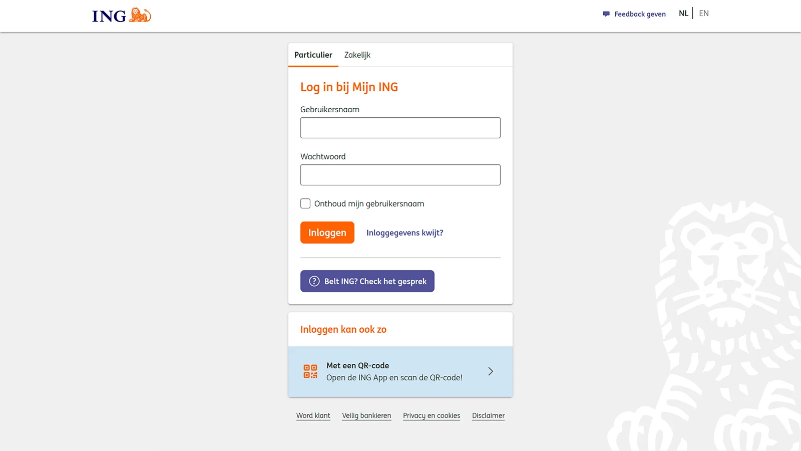Voorbeeld screenshot: Phishing Bank